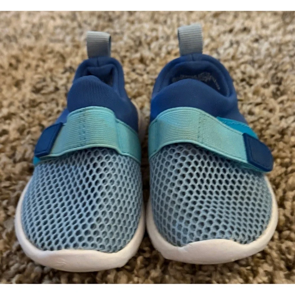 Cat & Jack-Austen Slip-On Blue Water Sneaker Shoes Size 5